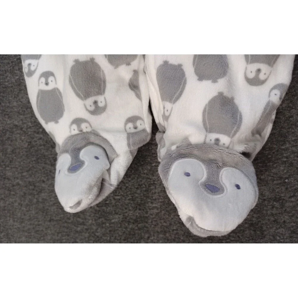 Carters Just One You Infant Unisex White Coverall Penguins Baby Bunting Pram 9M